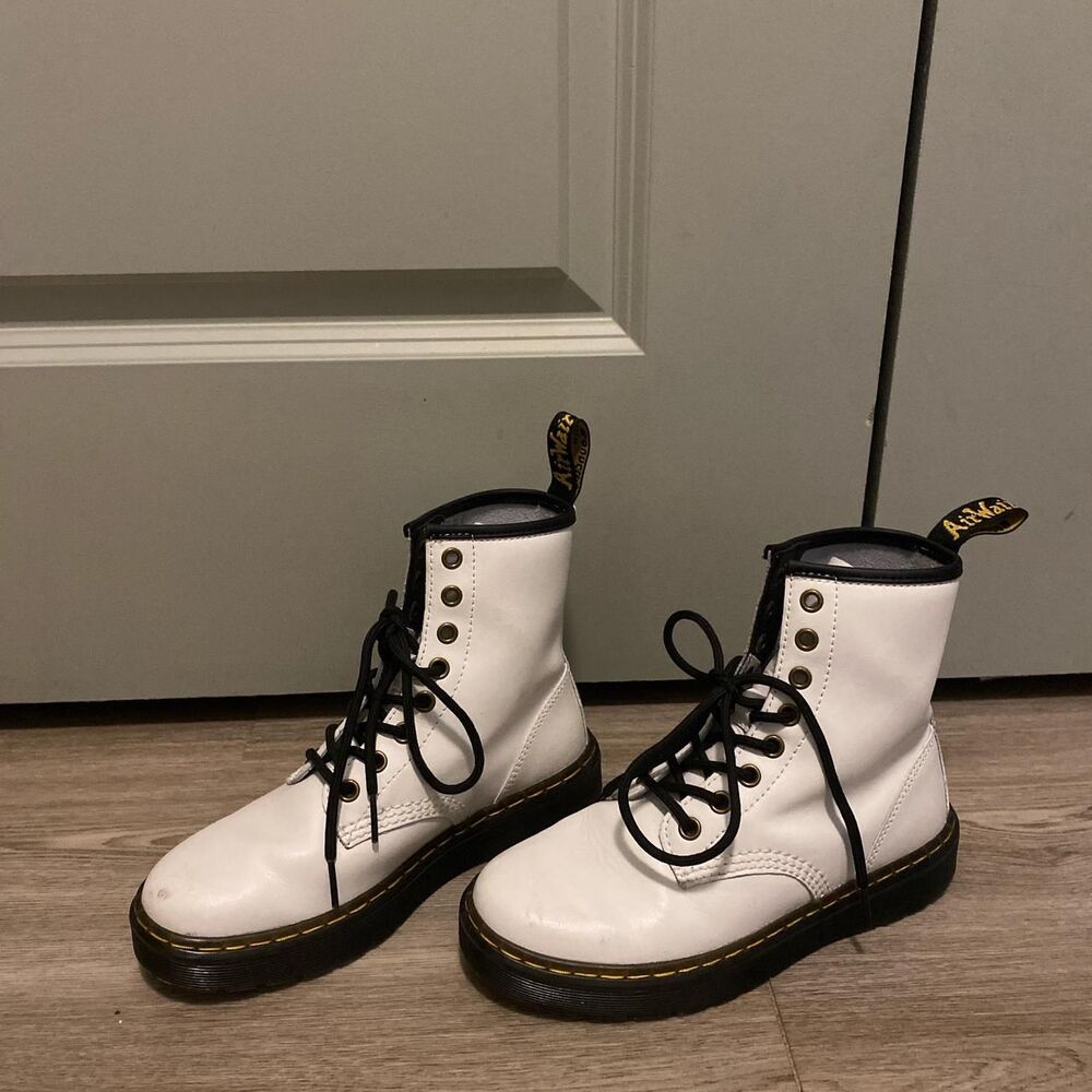 Dr-martens Women's White Boots